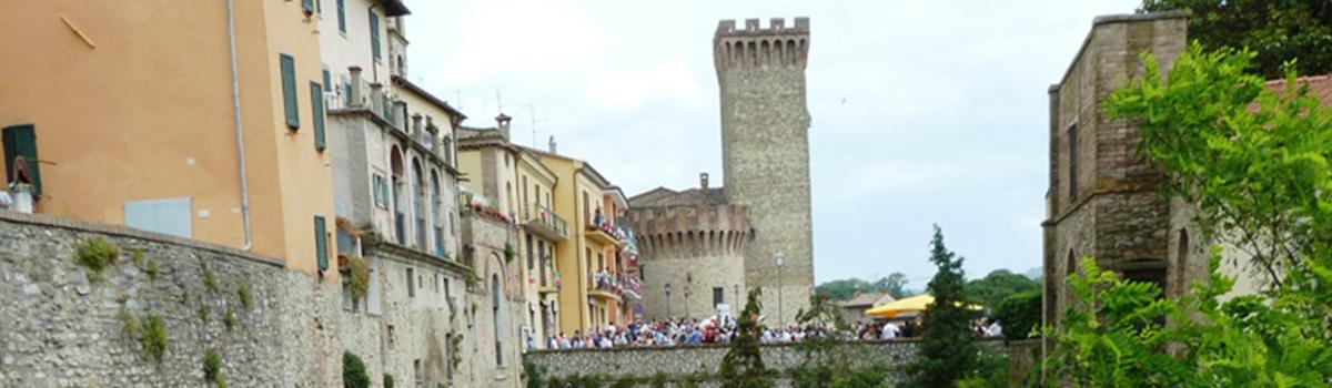 Panorama del parco lungo il torrente Reggia a Umbertide