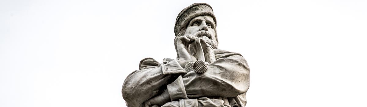 Immagine del monumento a Garibaldi a Macerata Feltria