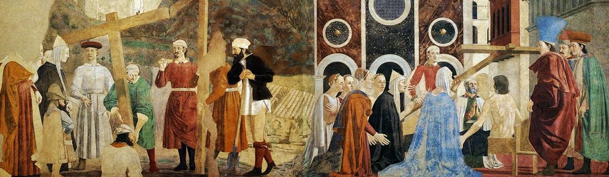 Immagine del dipinto della Leggenda della vera Croce di Piero della Francesca