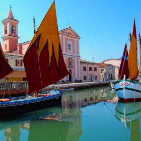 Immagine del porto Leonardesco di Cesenatico (foto Wikimedia Commons)