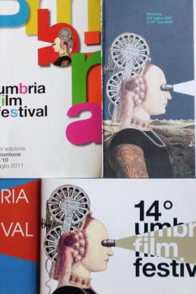 Immagine delle locandine ufficiali dell'Umbria Film Festival di Montone