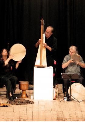 Immagine di una esibizione al Festival della Musica Popolare di Forlimpopoli (foto di Massimo Brizi)